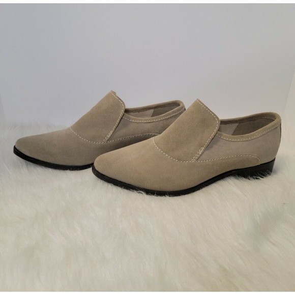 Free People Shoes - Free People Brady Suede Tan Pointed Toe Loafers Shoes Size US 8.5-9 / EU 39.5